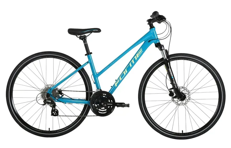 Forme Peak Trail 1FE with Lock Out Womens Hybrid Bike in Blue