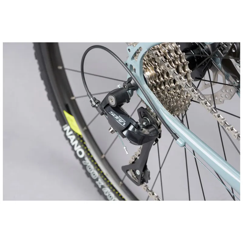 2021 Genesis Croix De Fer 10 Steel Flat Bar Gravel Bike in Blue -9