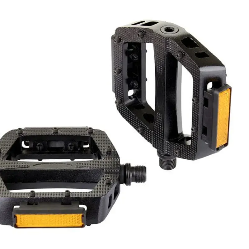 M Part Alloy 9/16 Platform Pedals W/Screw Pins in Black