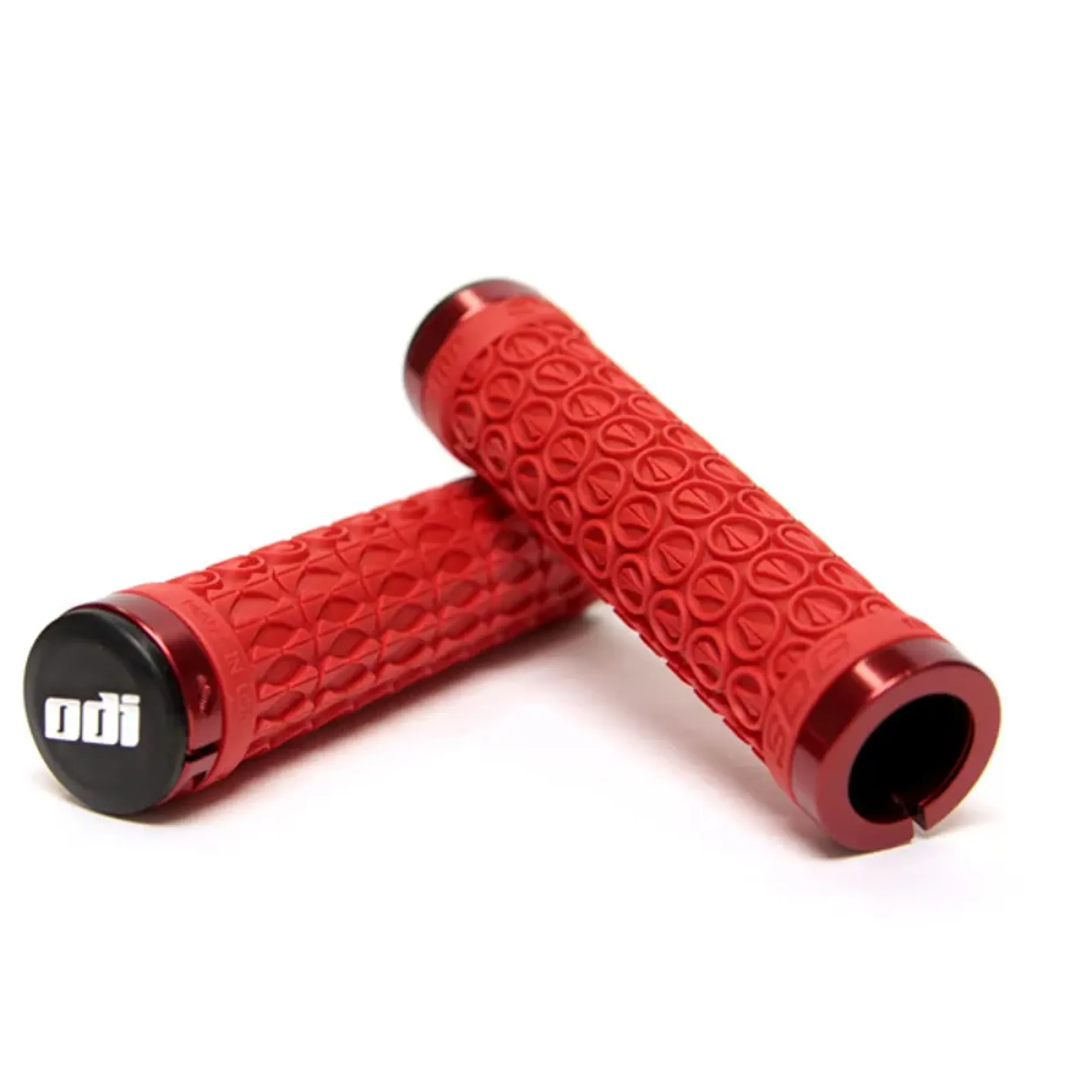 Odi SDG Mountain Bike 130mm Lock On Grips in Red - Main Image