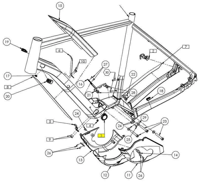 CUBE FRAME PLUG BOSCH CHARGER HOLE 15-01006-1