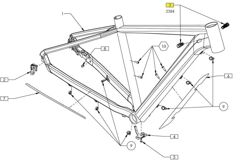 Cube Cable Stop Shift 20-01480 my2021 3394 one size