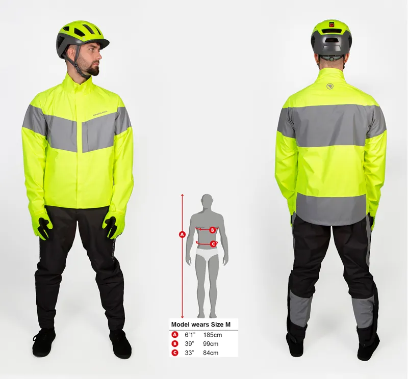 Urban Luminite EN1150 Waterproof Jacket Hi-Viz Yellow-5