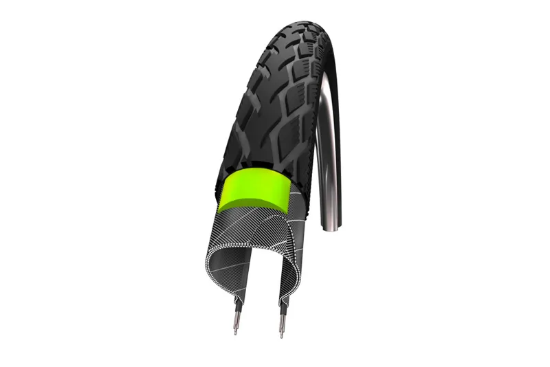 Schwalbe MARATHON GreenGuard +RFLX Black 16x1.75 Tyre in Black-3