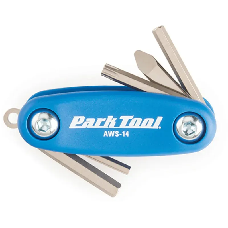 Park Tool AWS-14 Mini Fold-Up Hex Wrench Set in Blue
