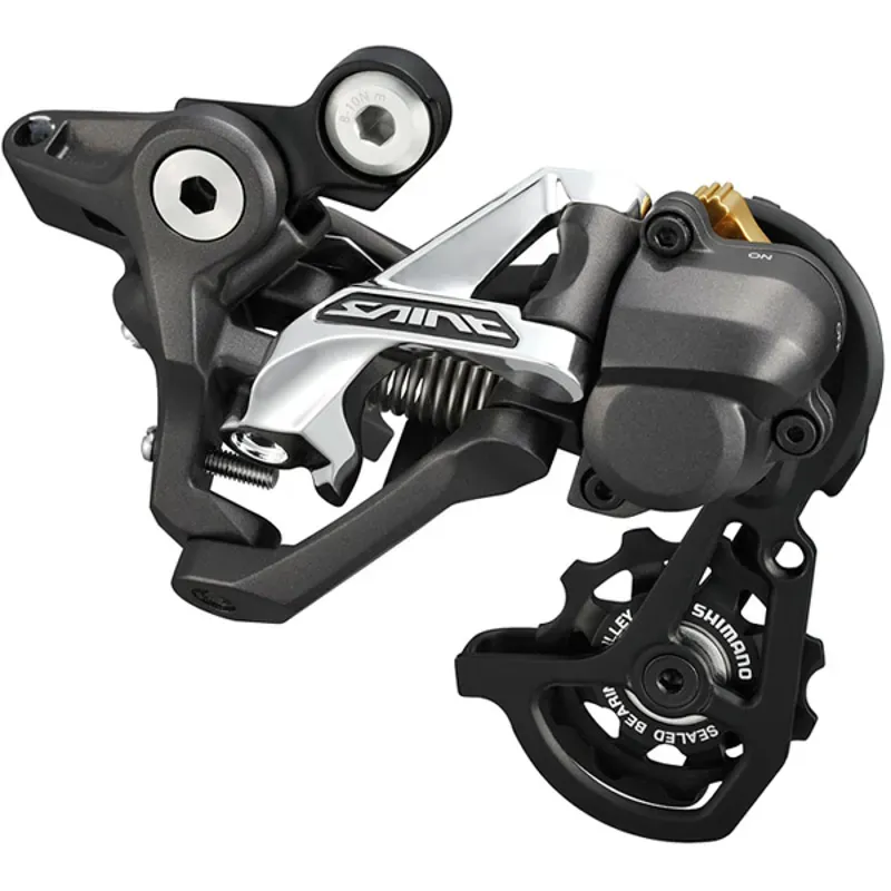 Shimano Saint M820 Shad+ SS Short Rear Derailleur in Black