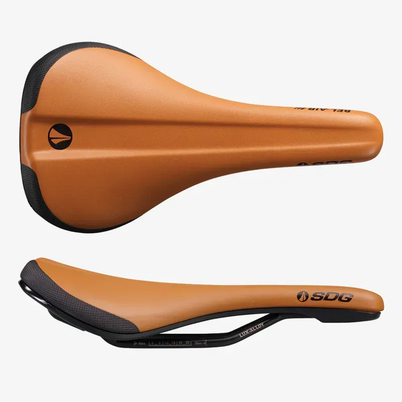 SDG Bel-Air V3 Saddle w/ Lux-Alloy Rails in Matte Black/Olive Green