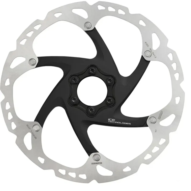 Shimano Deore SM-RT86 XT 6-bolt 160mm Disc Rotor in Silver/Black