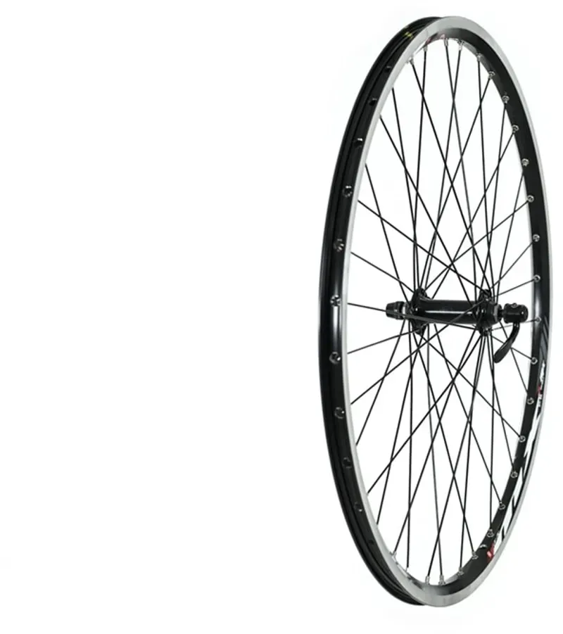 Tru-Build Wheels Mach 1 Double Wall 26-inch MTB Front Wheel in Black
