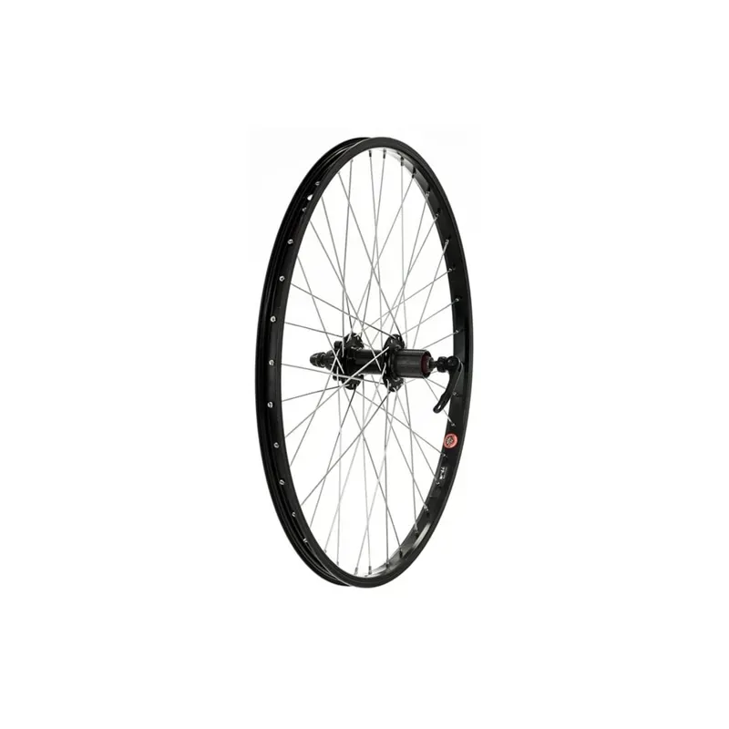 Tru-Build Wheels Junior 24x1.75-inch QR Cassette DB Rr. Wheel in Black