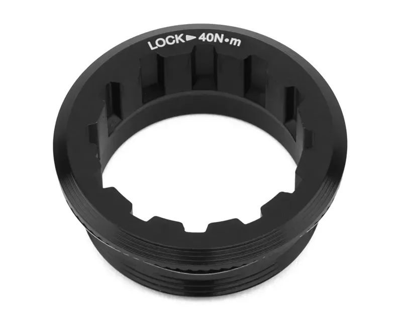 Shimano Spares CSM9100 Cassette Lock Ring and Spacer in Black